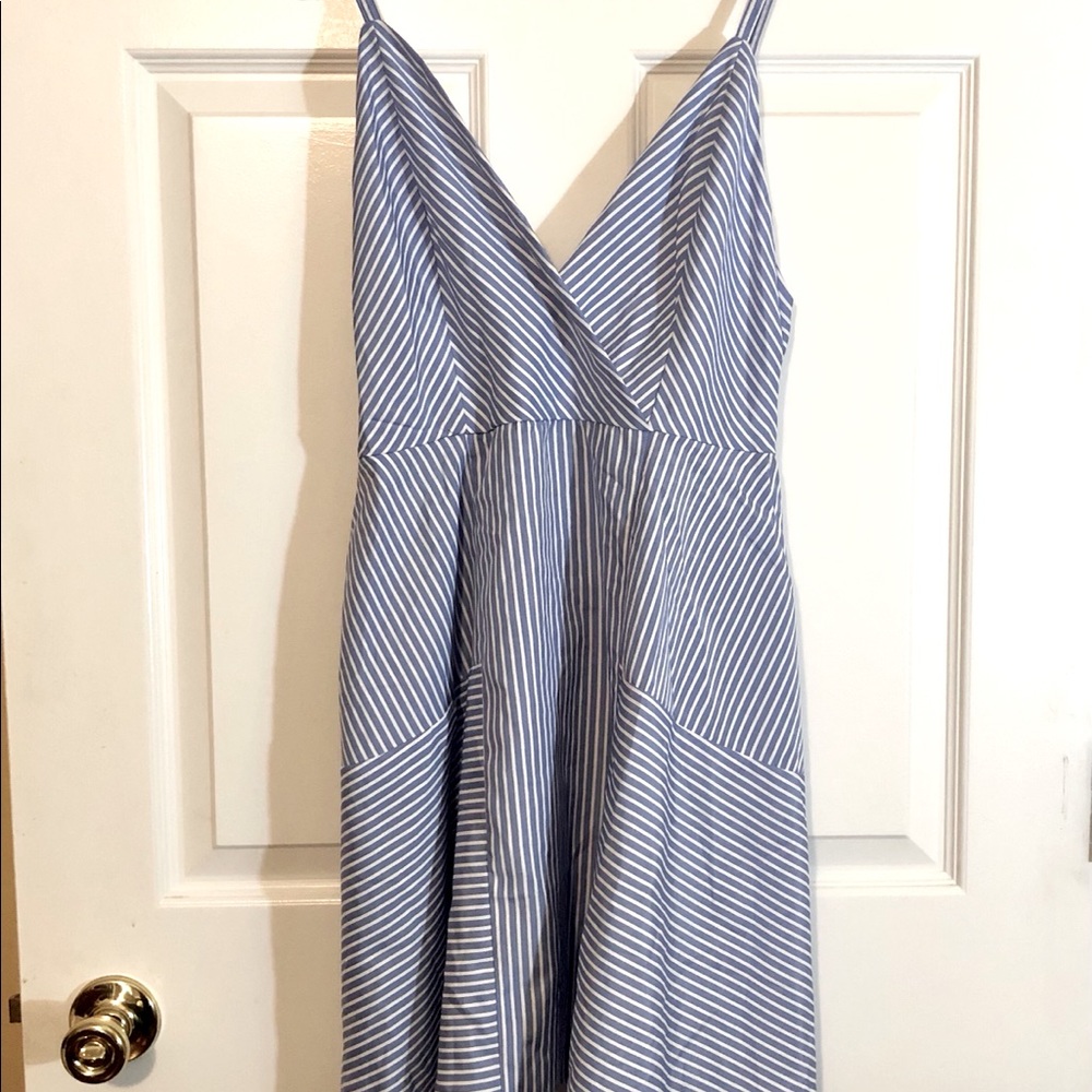 NWT Shinestar Blue Stripped Summer Dress